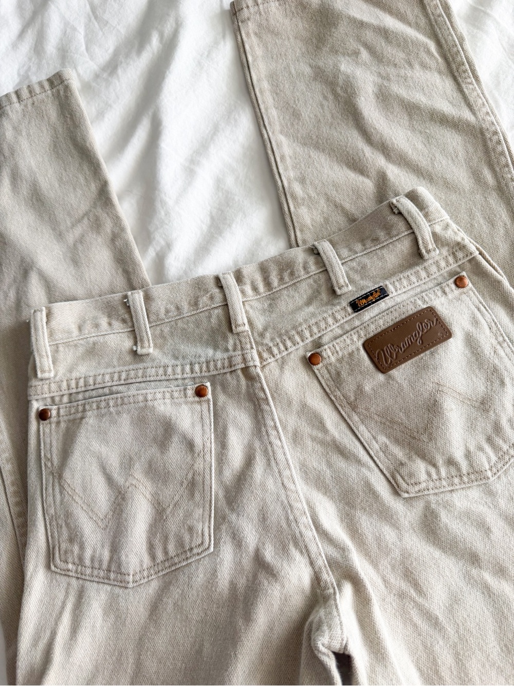 Vintage Wrangler Beige/Bone Colored Jeans